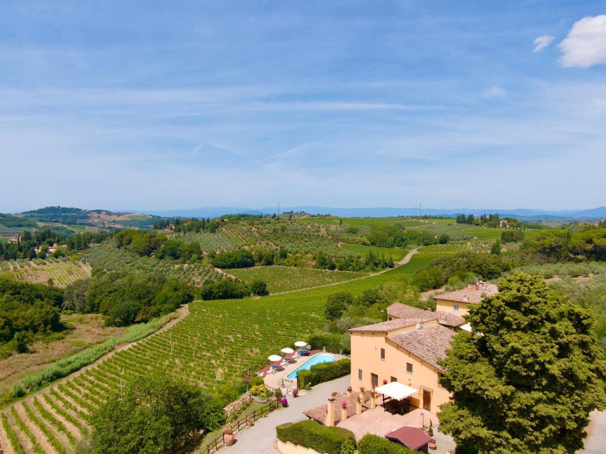 Podere Vergianoni Con Piscina E Vista Mozzafiato Tavarnelle Val di Pesa Esterno foto